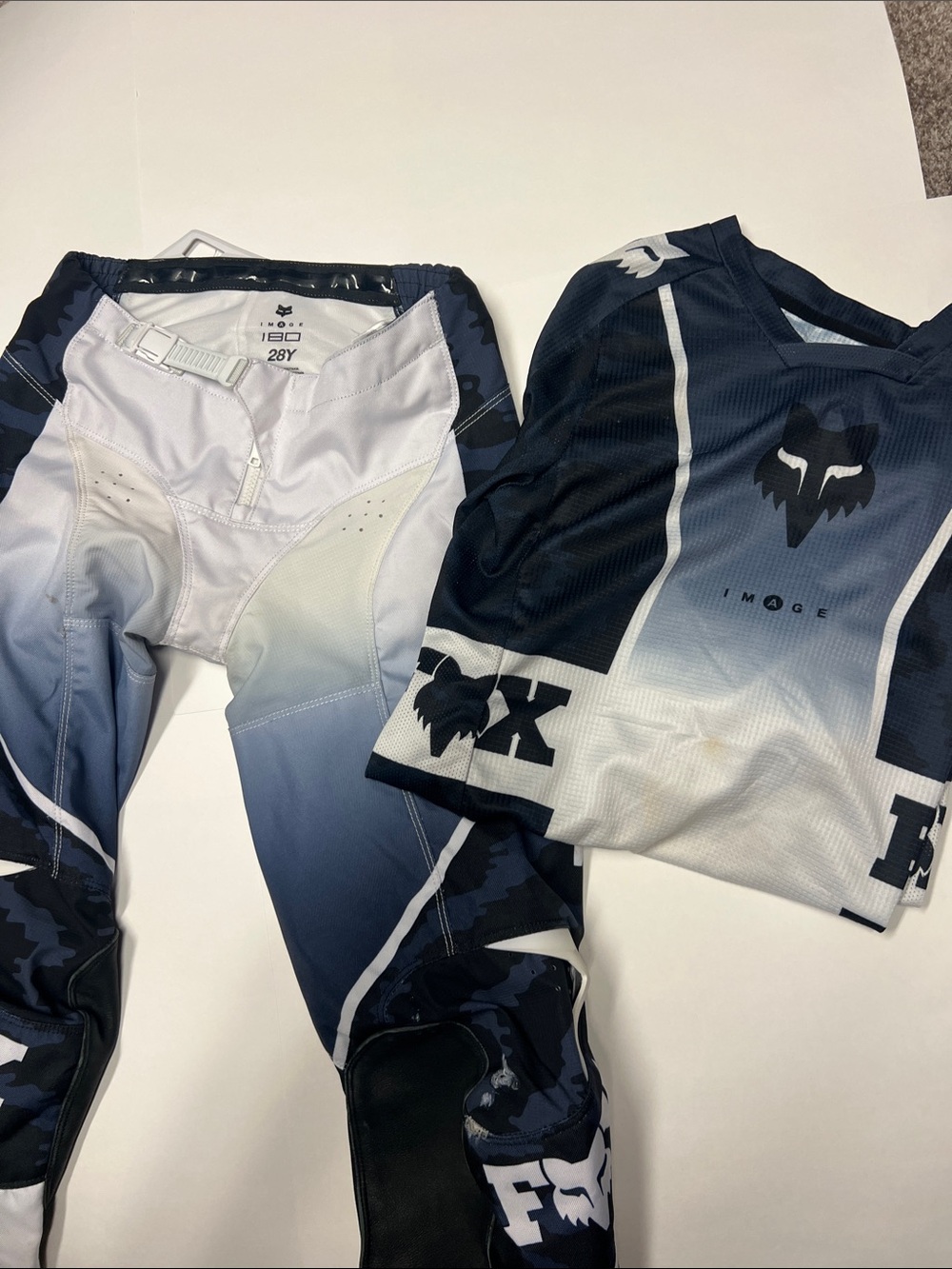 Fox Navy & White/Gray  Camo Motocross Set